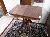 TWO VICTORIAN MARBLE-TOP WALNU