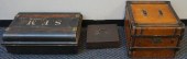 TWO VICTORIAN METAL AND WOOD M