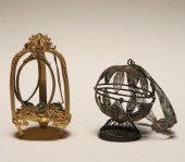 Two Victorian metal whimsies;