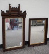 TWO VICTORIAN PARTIAL GILT WAL
