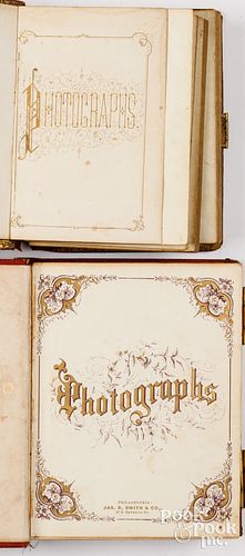 TWO VICTORIAN PHOTO ALBUMSTwo