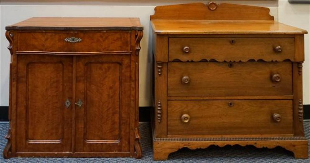 TWO VICTORIAN ROCOCO STYLE WALNUT