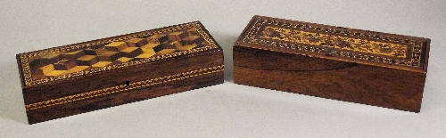 Two Victorian rosewood and