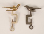 Two Victorian sewing birds; on