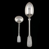 TWO VICTORIAN SILVER FLATWARE