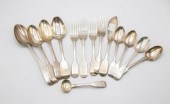 Two Victorian silver forks, Wi