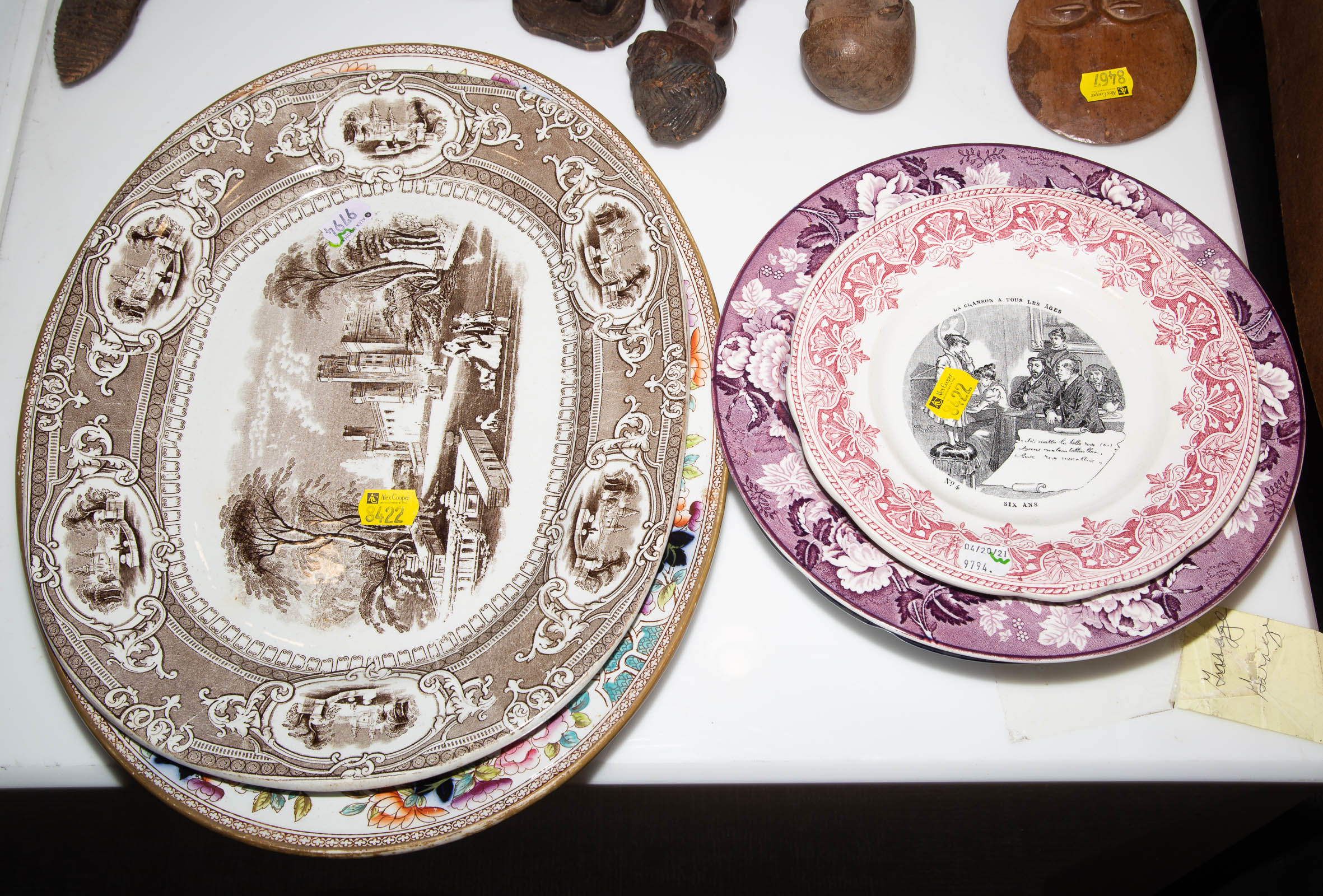 TWO VICTORIAN STAFFORDSHIRE