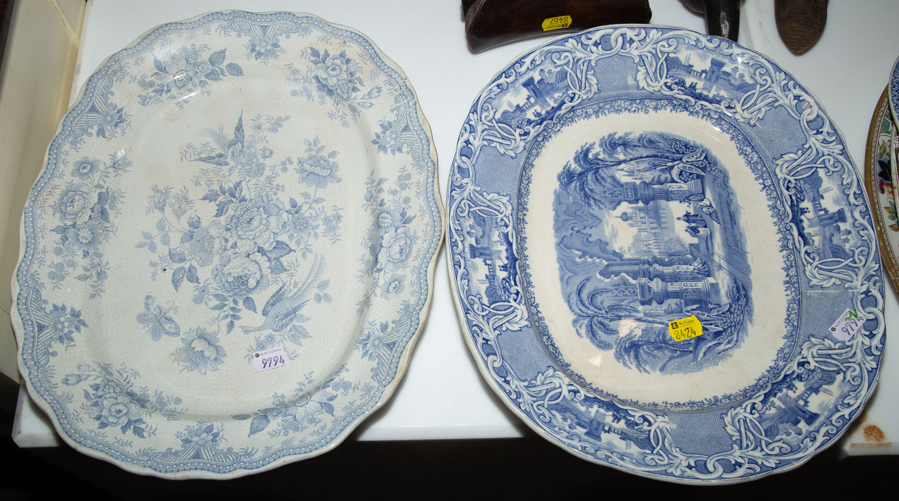 TWO VICTORIAN STAFFORDSHIRE ROAST