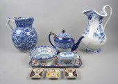 TWO VICTORIAN STONEWARE PITCHE