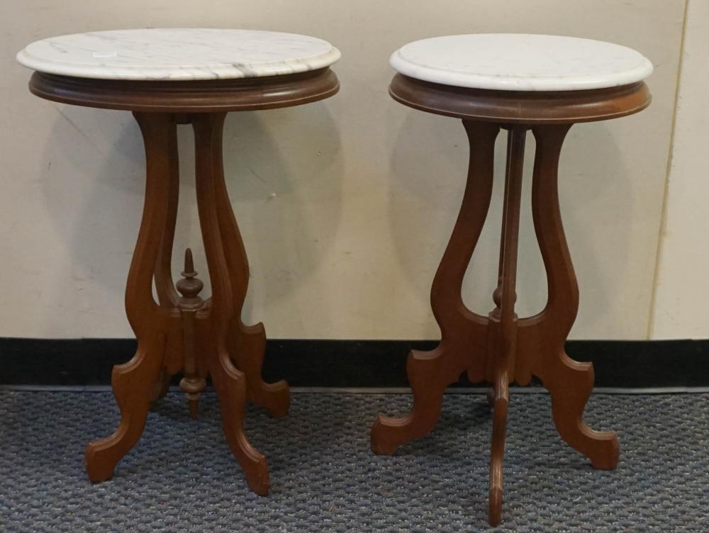 TWO VICTORIAN STYLE FRUITWOOD AND
