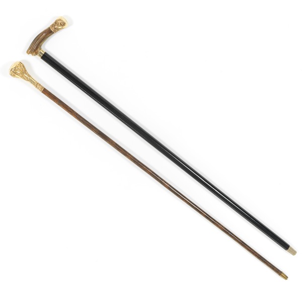 TWO VICTORIAN WOOD AND GOLD
