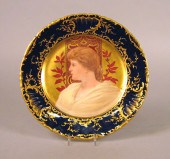 Two Vienna style porcelain cab
