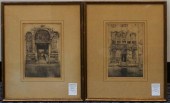 TWO VIEWS OF VENICE, SIGNED IN