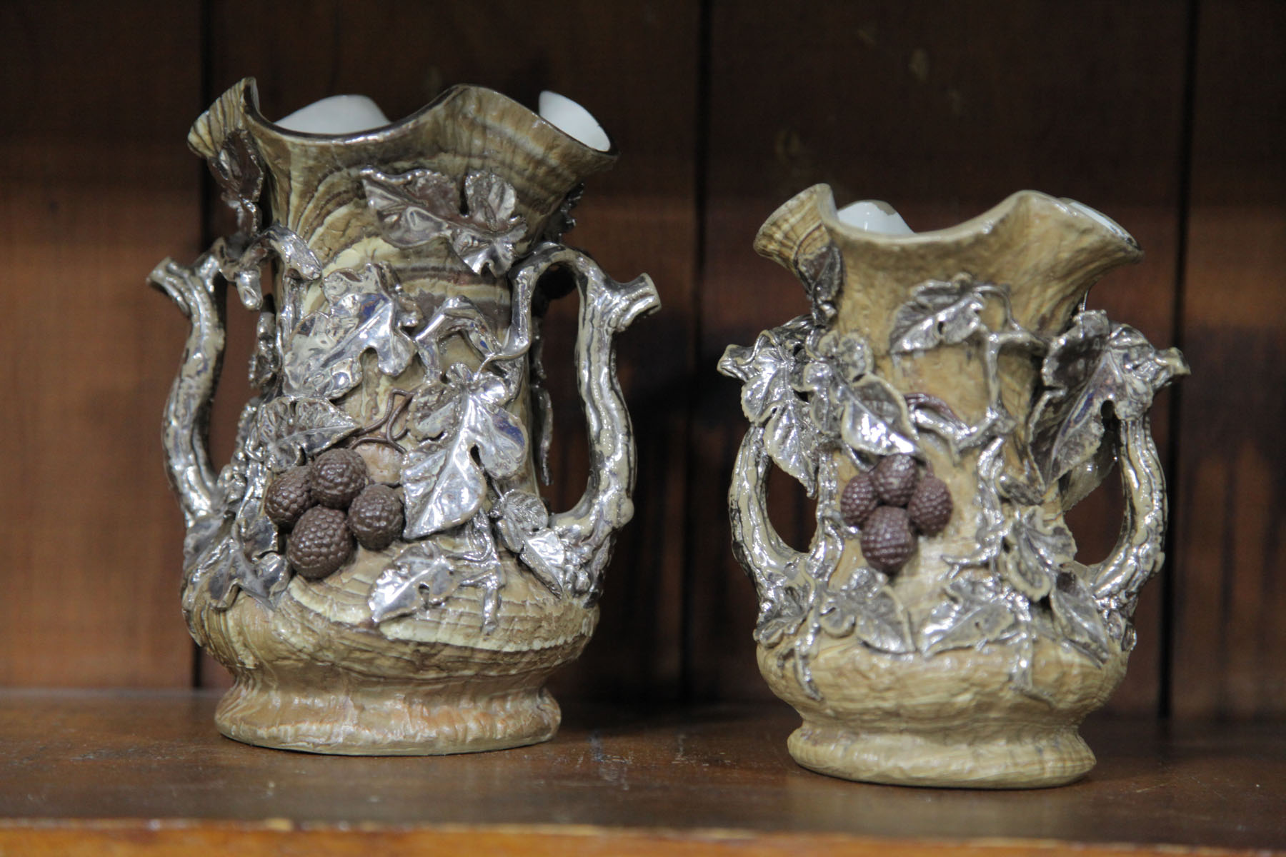 TWO VILLEROY & BOCH VASES.  Germany