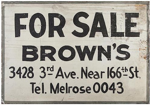 TWO VINTAGE ADVERTISING SIGNSTwo