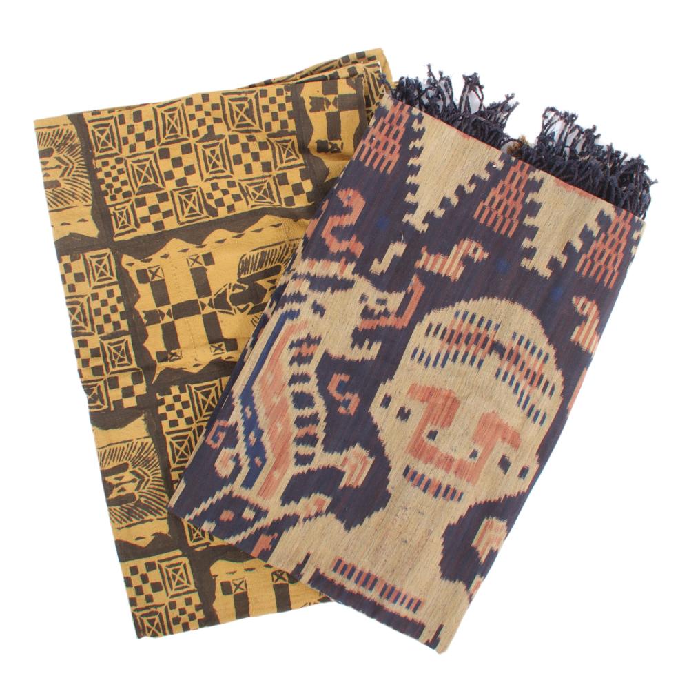 TWO VINTAGE AFRICAN AND