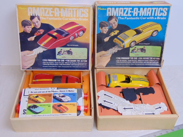 TWO VINTAGE "AMAZE-A-MATICS" TOY