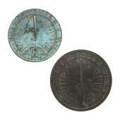 TWO VINTAGE AMERICAN BRONZE SU