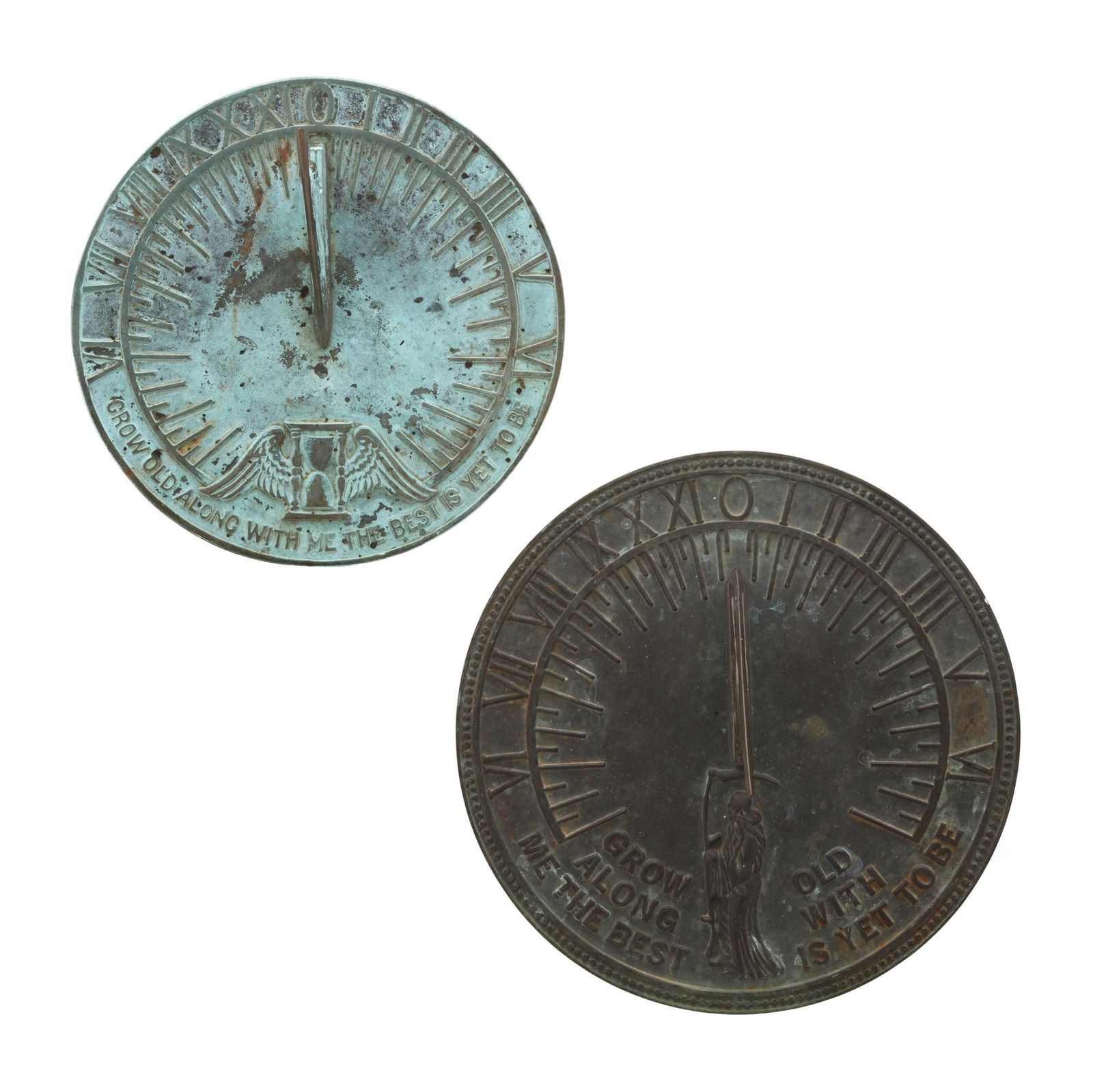 TWO VINTAGE AMERICAN BRONZE