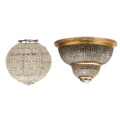 TWO VINTAGE AUSTRIAN BEADED CR