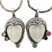 TWO VINTAGE BALINESE STERLING