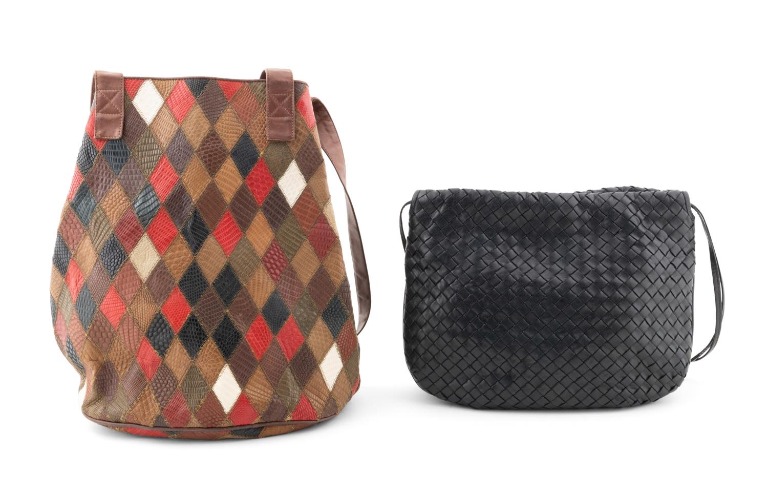 TWO VINTAGE BOTTEGA VENETA