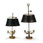 TWO VINTAGE BOULETTE TOLEWARE