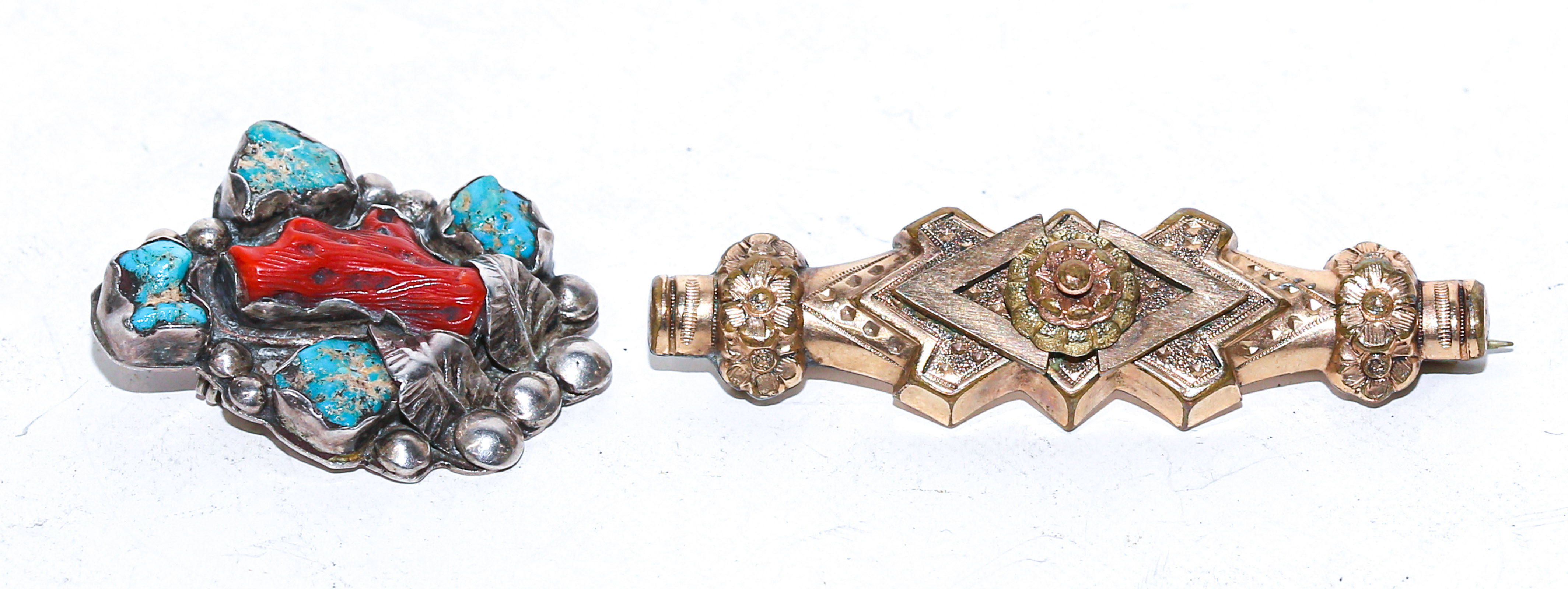 TWO VINTAGE BROOCHES Including a