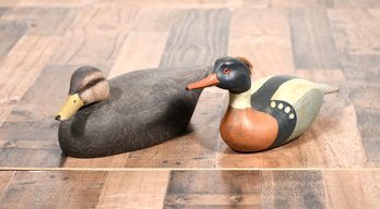Two vintage Bruce Strickland carved