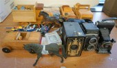 TWO VINTAGE CAMERAS AND A GROU