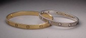 TWO VINTAGE CARTIER LOVE BRACE