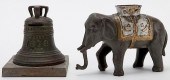 TWO VINTAGE CAST IRON TOY BANK