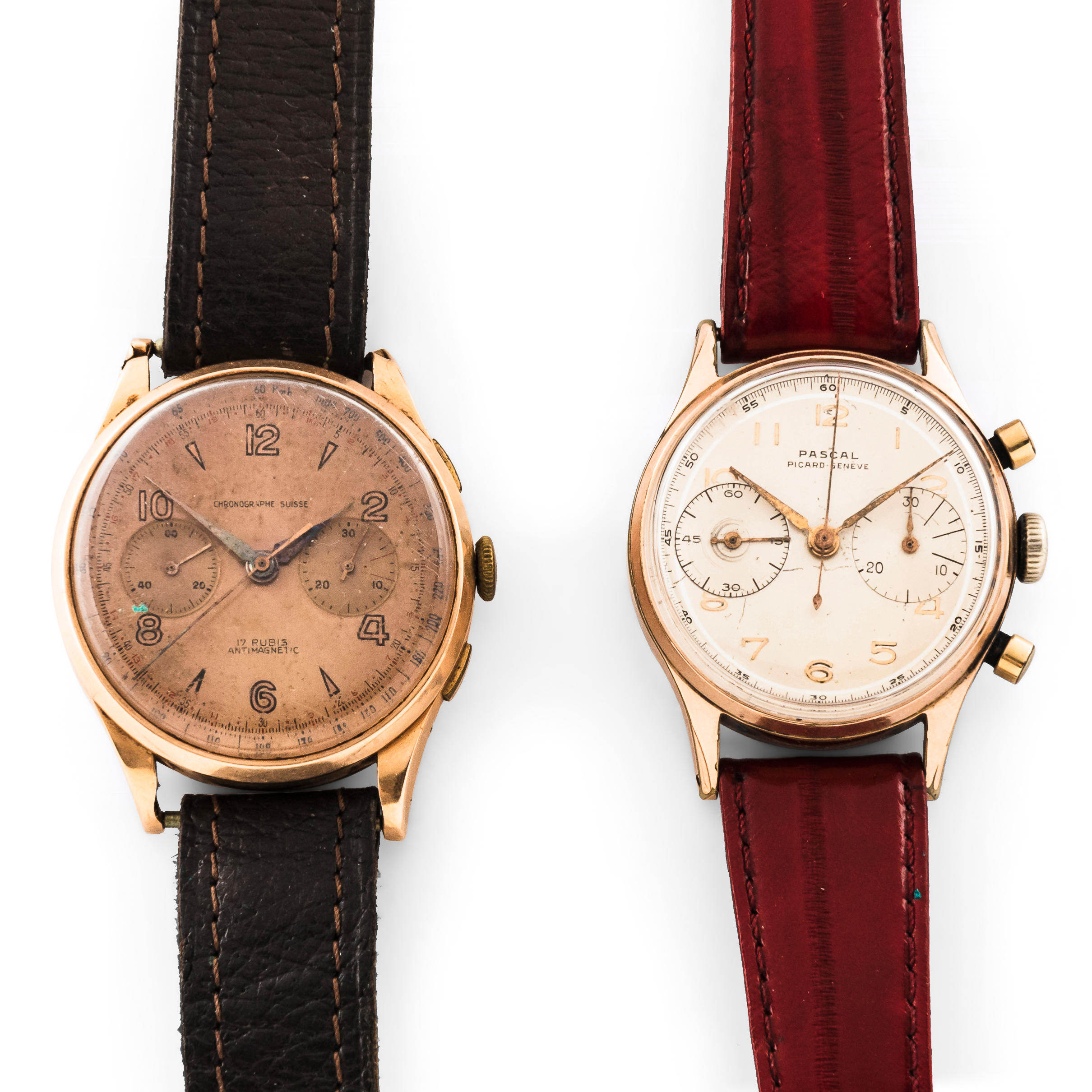 TWO VINTAGE CHRONOGRAPH