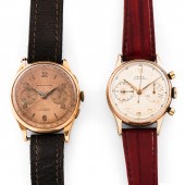 TWO VINTAGE CHRONOGRAPH WRISTW