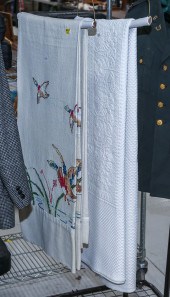 TWO VINTAGE COVERLETS Includin