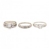 TWO VINTAGE DIAMOND WEDDING SE