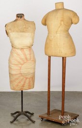 TWO VINTAGE DRESS FORMSTwo vin