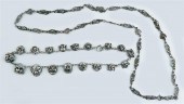 TWO VINTAGE DUTCH SILVER NECKL