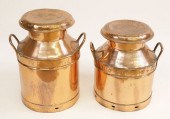 TWO VINTAGE ENGLISH COPPER MIL