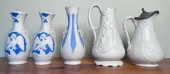 Two vintage English Parian pit