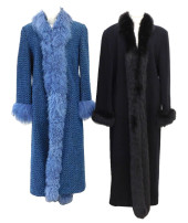 TWO VINTAGE FULL-LENGTH WOOL C