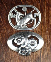 TWO VINTAGE GEORG JESEN STERLI