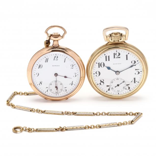 TWO VINTAGE GOLD FILLED OPEN FACE