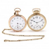 TWO VINTAGE GOLD FILLED OPEN F