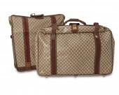TWO VINTAGE GUCCI MONOGRAM LUG