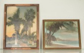TWO VINTAGE HAND-COLORED HAWAI