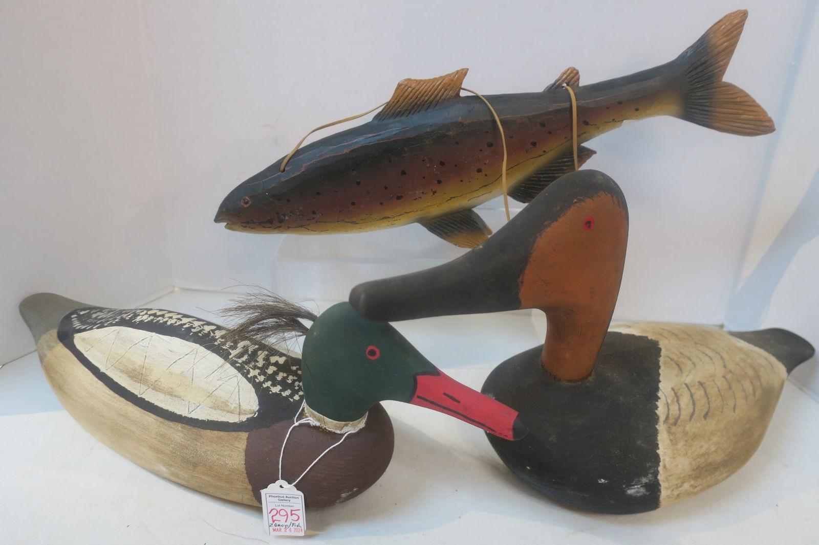 TWO VINTAGE HANDPAINTED WORKING