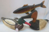 TWO VINTAGE HANDPAINTED WORKIN