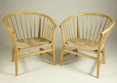 TWO VINTAGE HANS WEGNER PP-112
