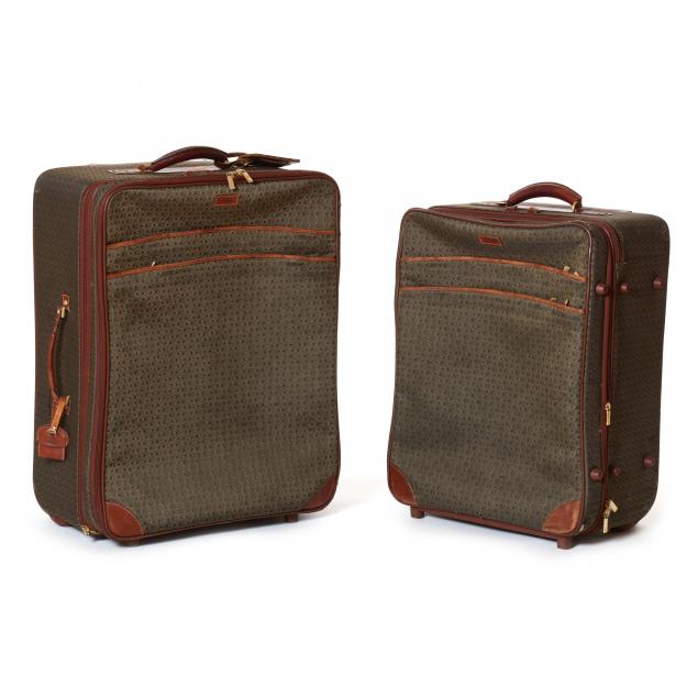 TWO VINTAGE HARTMANN SUITCASES